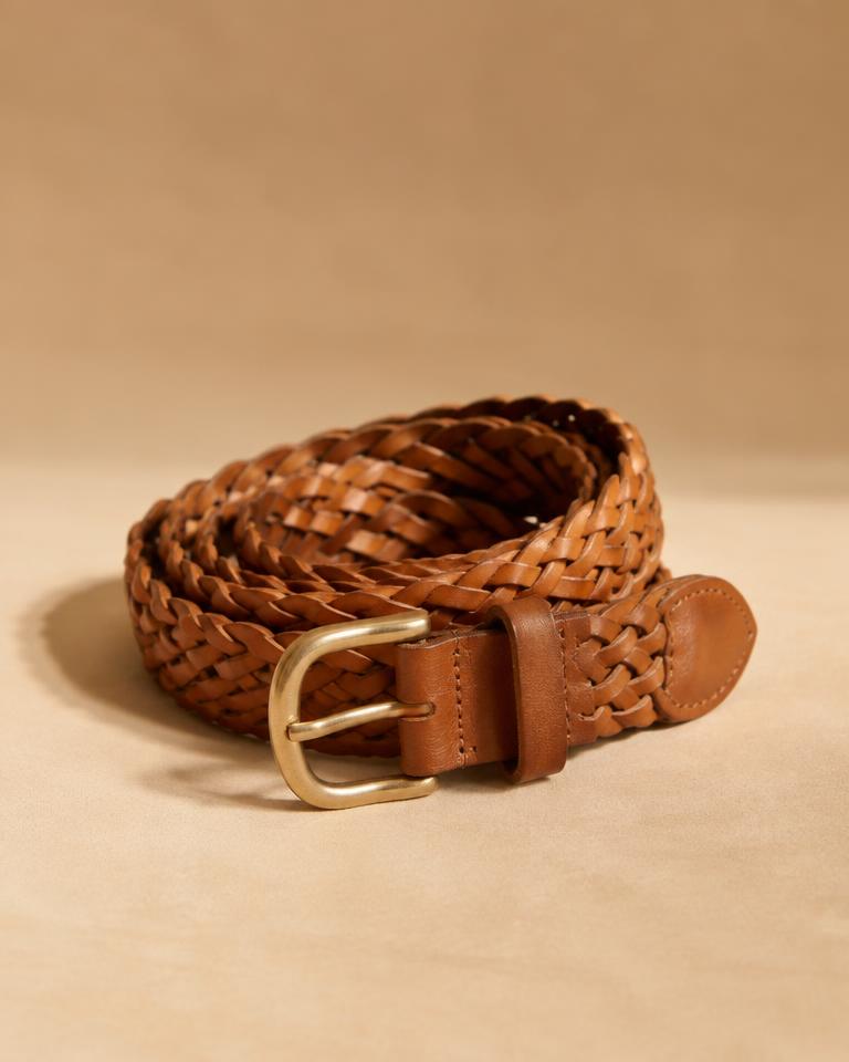 Woven Leather Belt