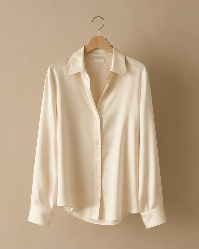 Ivory Silk Blouse